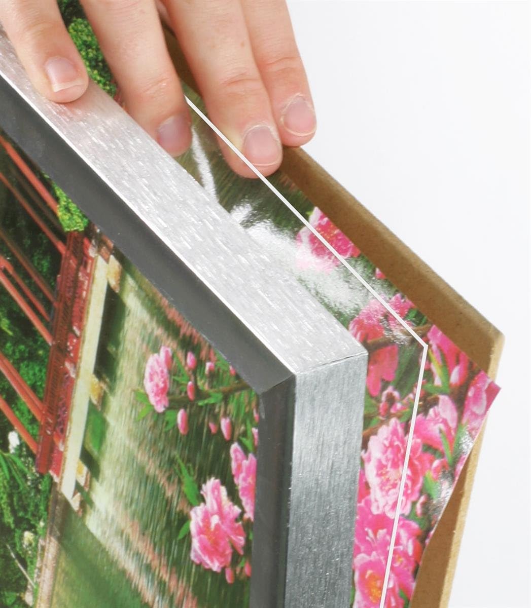 Silver Anodized Aluminum Picture Poster Frame for 24 x 36-Inch Prints C70609