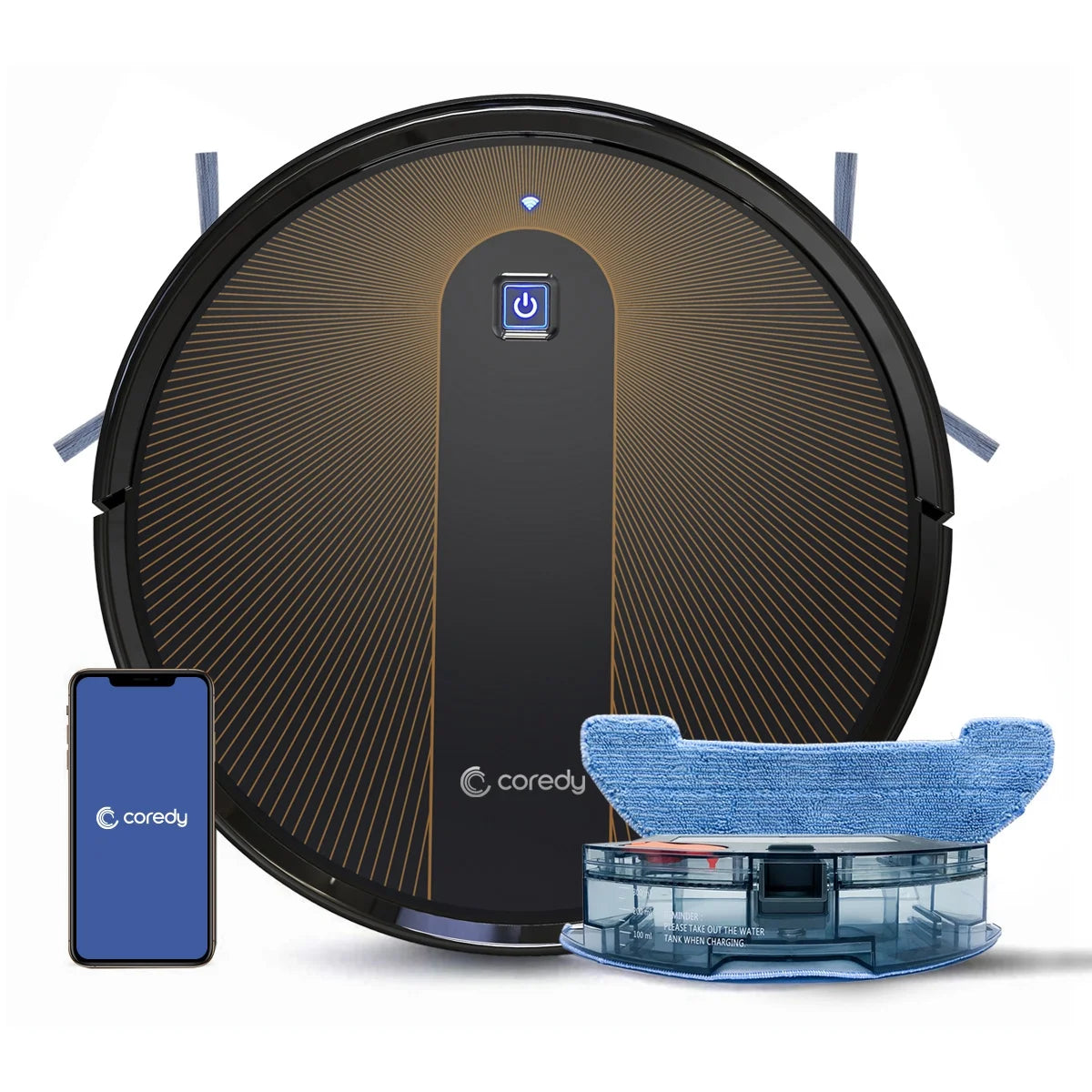 Robot Vacuum Cleaner and Mop 2200Pa Suction T9675