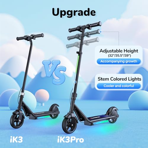 Electric Scooter for Kids Ages 6-12, 150W Motor, Adjustable Heights D27188