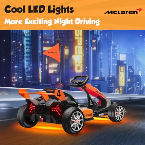 24V 7Ah Electric Go Kart with Adjustable Seat and LED Lights X533