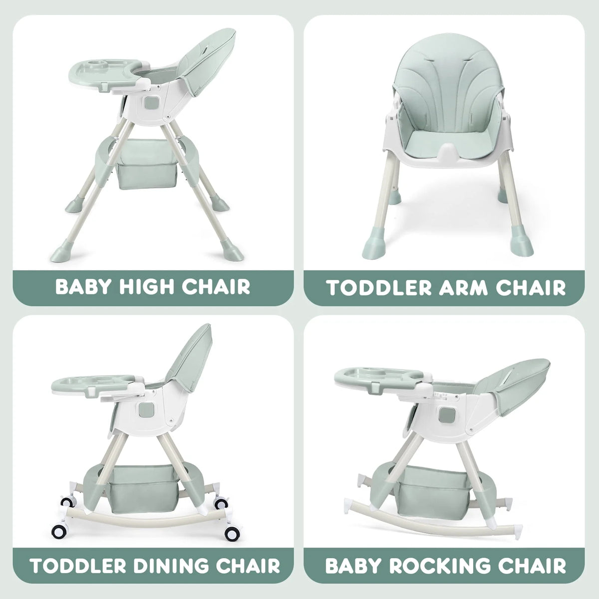 4-in-1 Convertible High Chair G86307