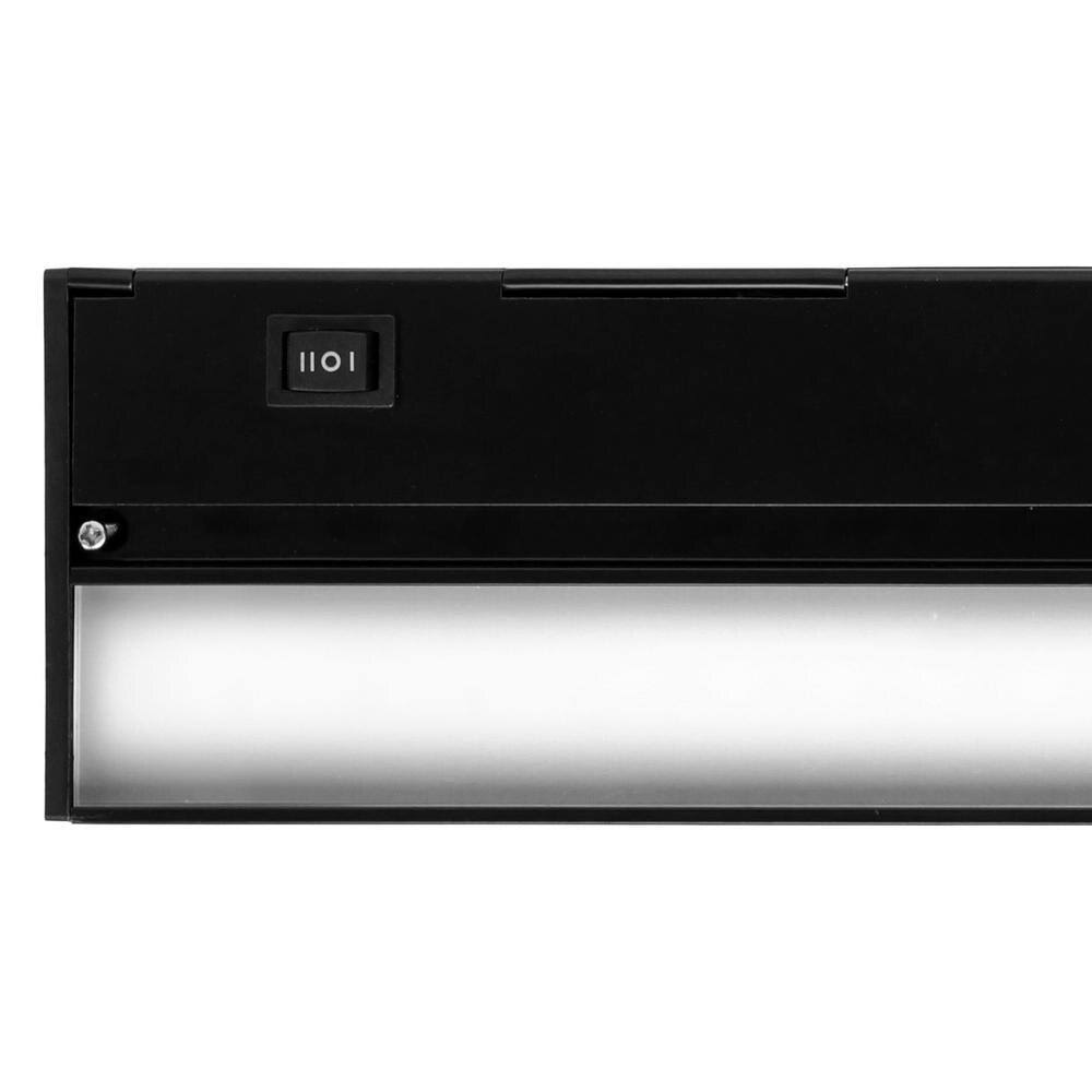 40 in. Hardwired Slim LED Under Cabinet Light Fixture Black F661794