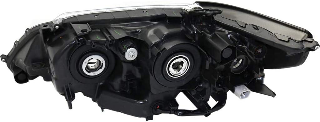 HeadLight Assembly Driver Side Black Housing I1526