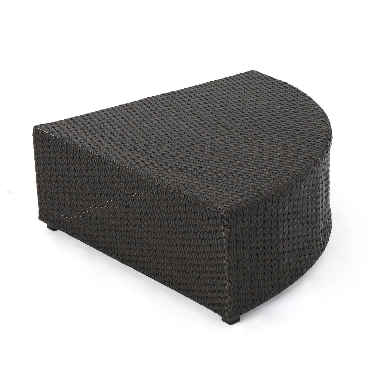 10 Piece Wicker Sofa Set with Cushions, Dark Brown, Beige O81206