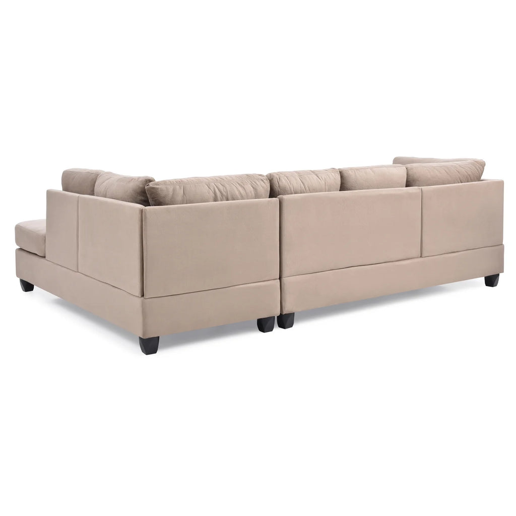 Mocha Sectional (3 Boxes) J18100