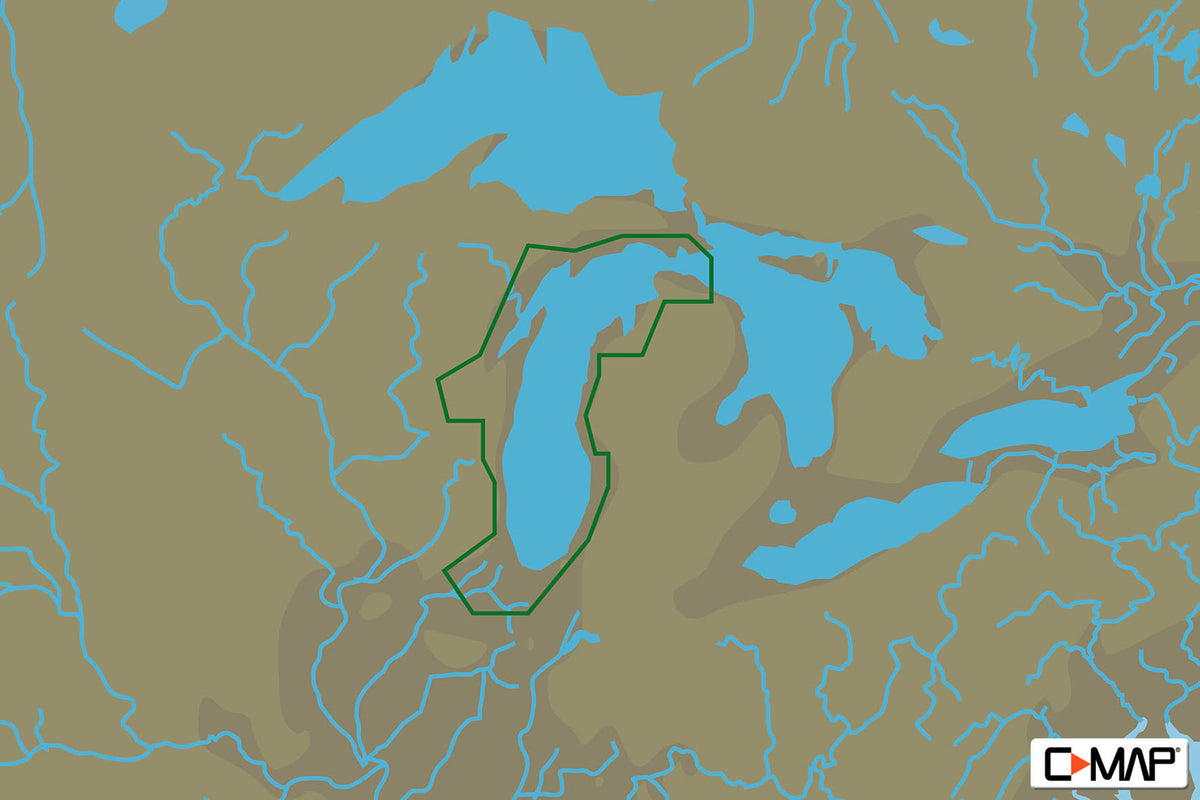 Lake Michigan by C-MAP W992