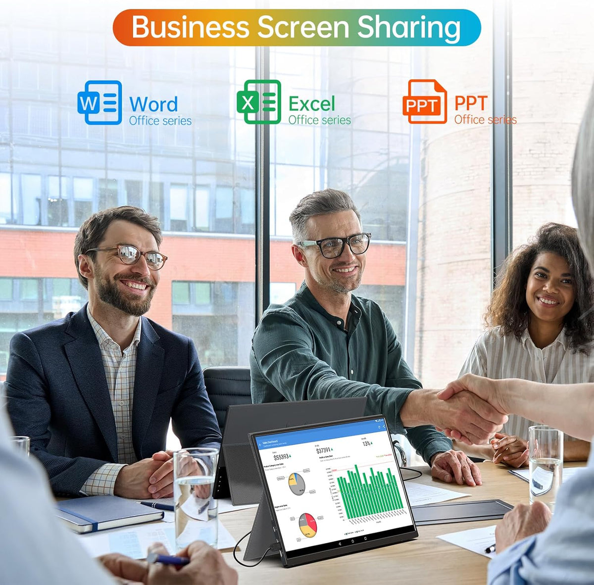 14 inch FHD IPS Portable Monitor with Smart Cover I480459