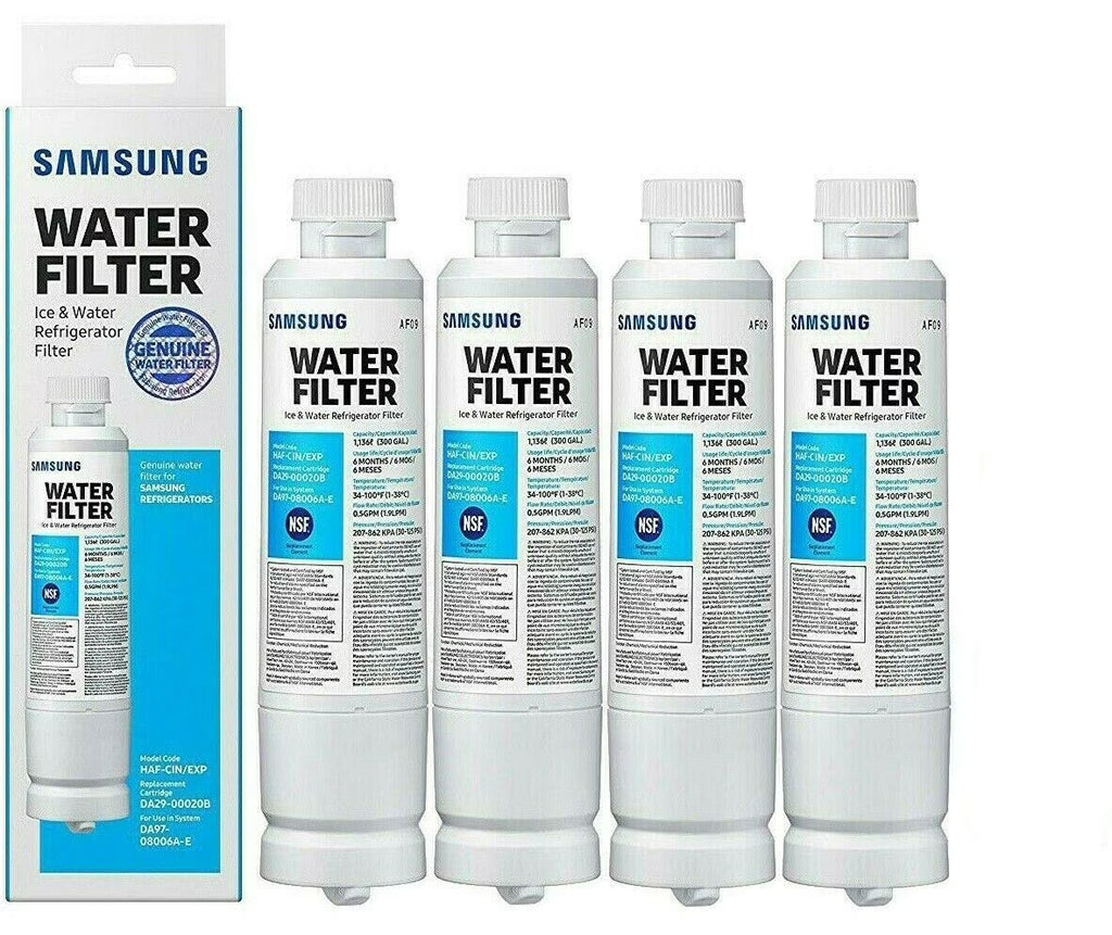 4 Pack Refrigerator Water Filter C376275