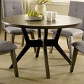 Gray Wood Round Dining Table Y386219
