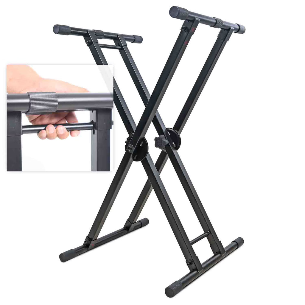 Dual-Locking Keyboard DJ Controller Case Stand S548671