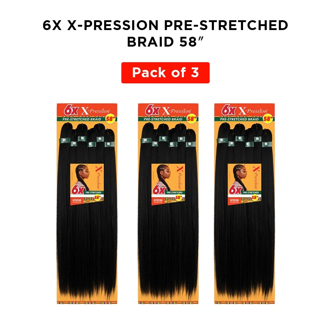 1B Off Black Jumbo Braid Hair 58” S45640
