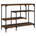 Black Console Table with Shelves M9955