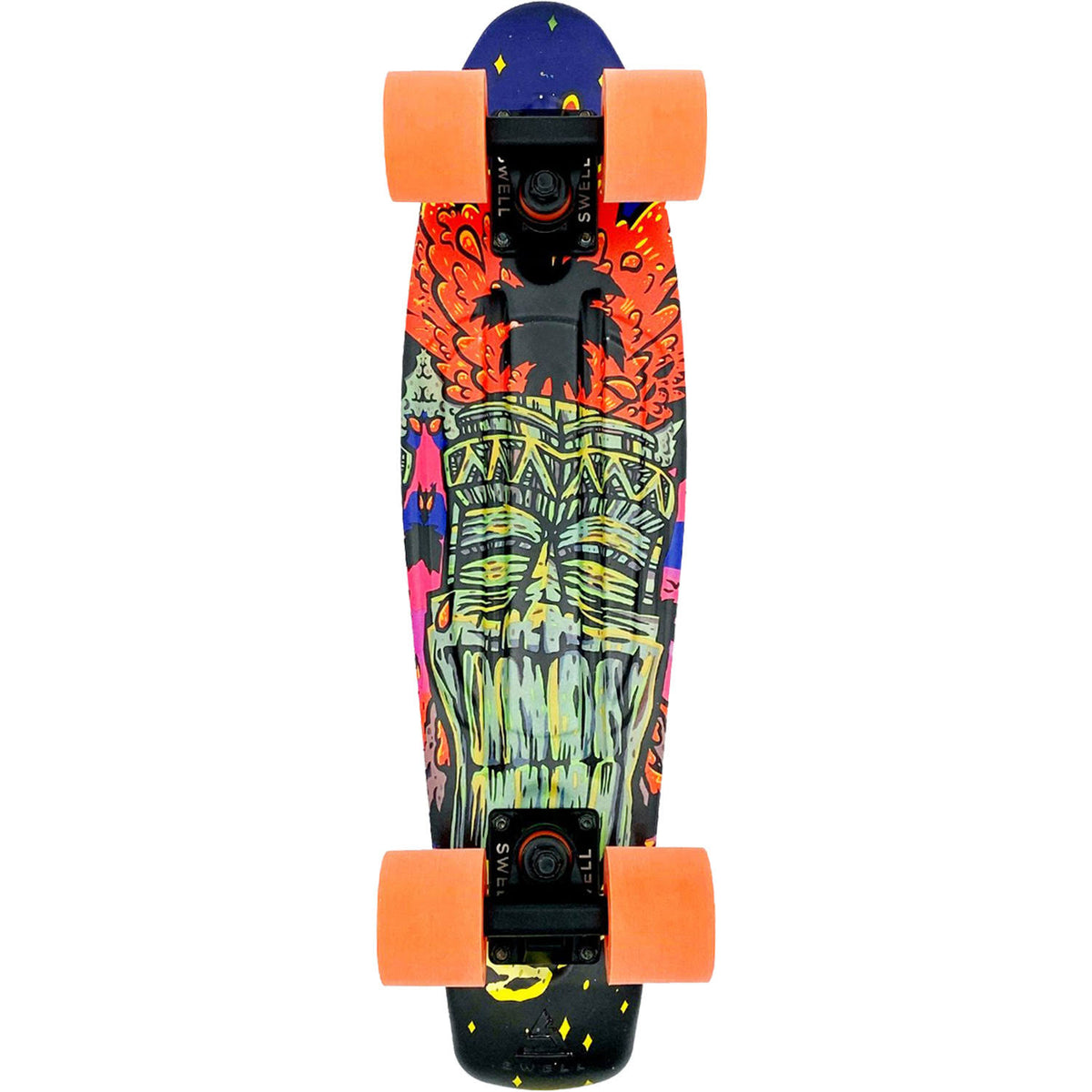 Black Orange Cruiser Complete Skateboard S3255