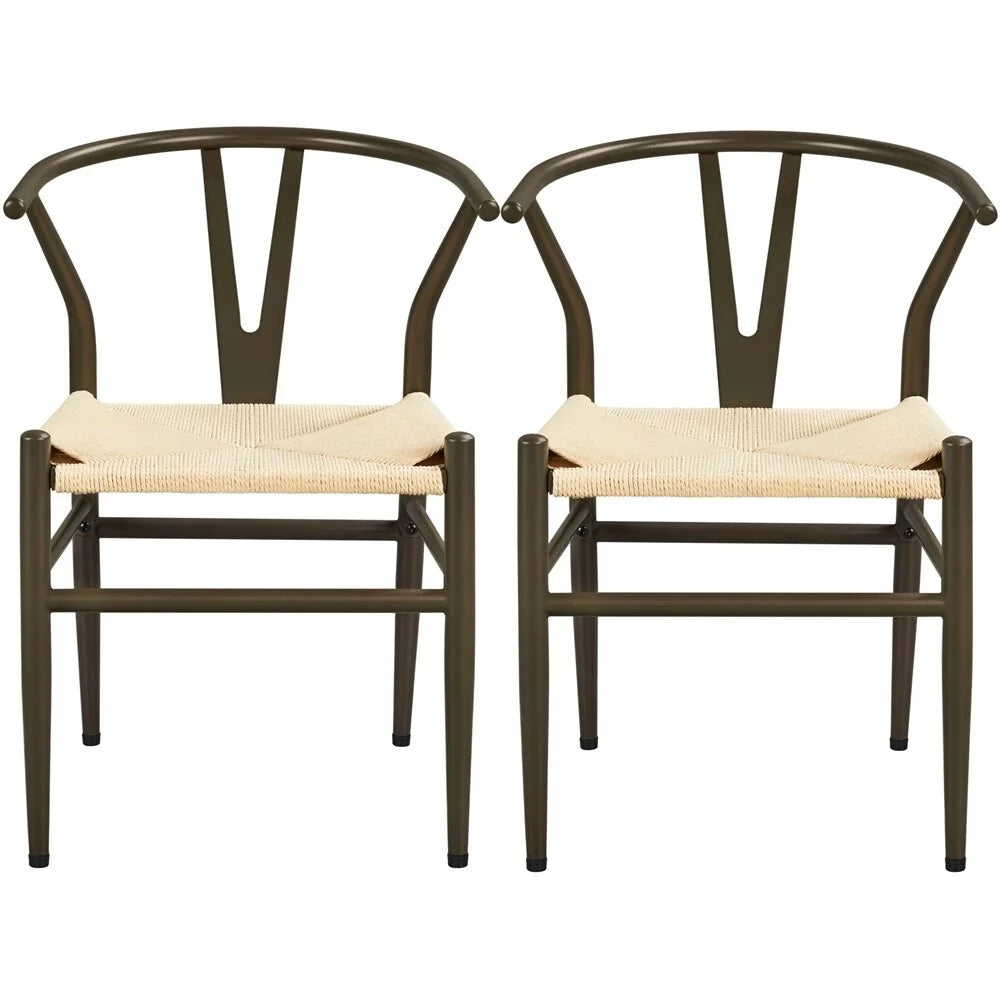 White Dining Chair with Metal Frame N3868
