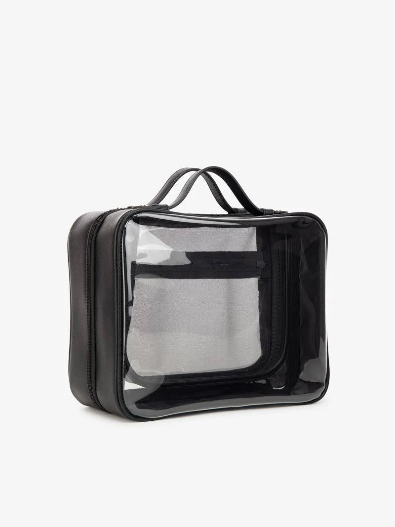 Clear Cosmetic Case Black One Size G295