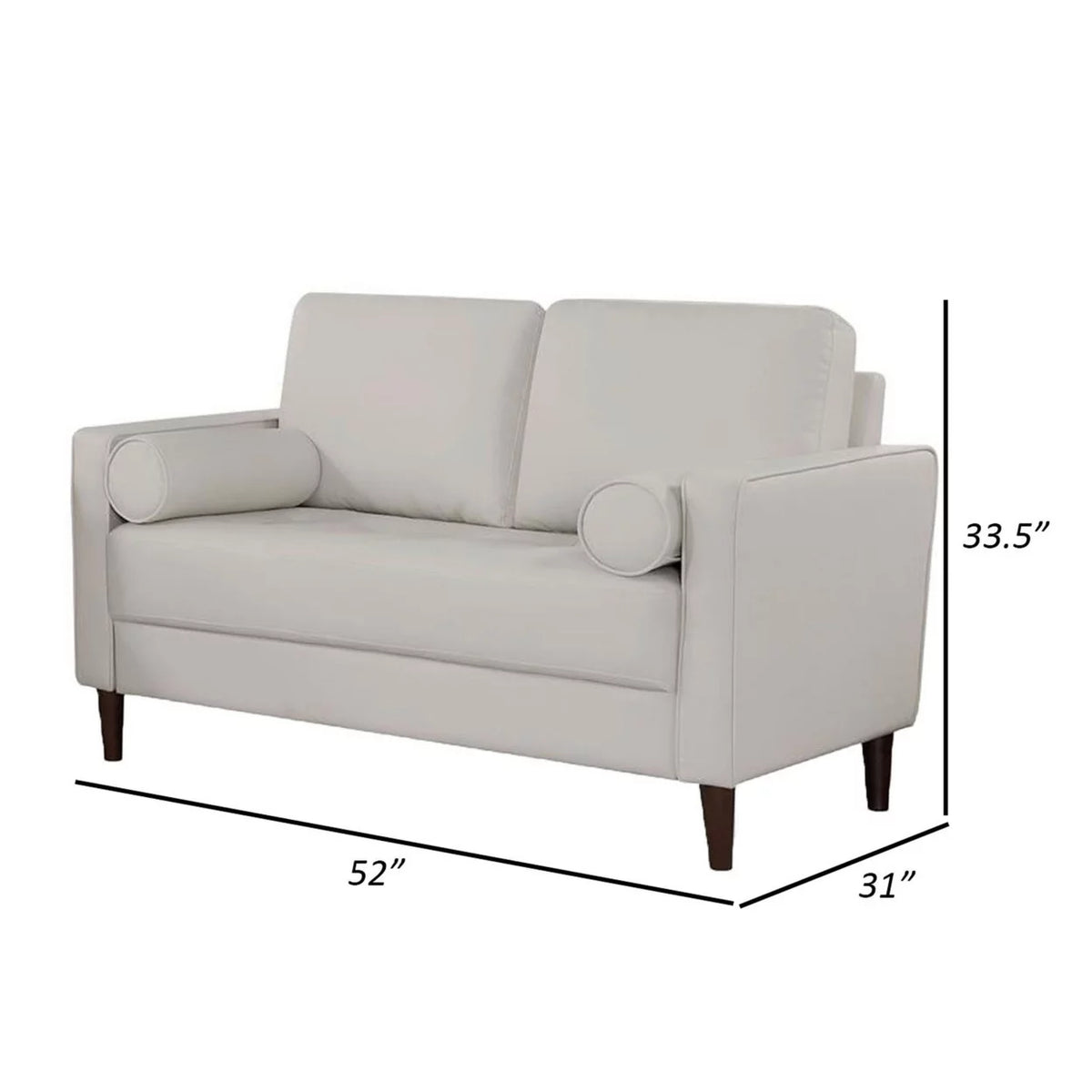 Off White Loveseat J90773