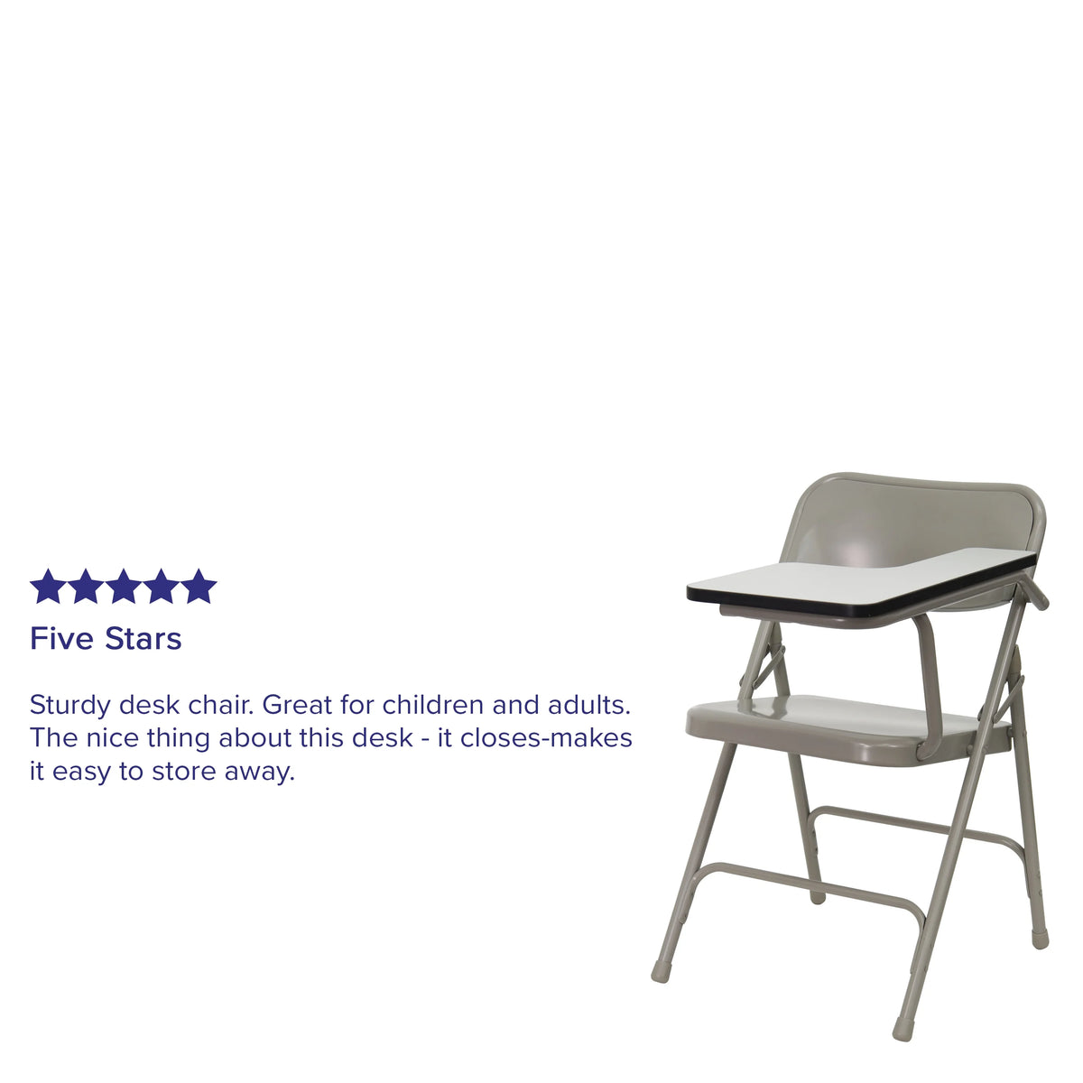 Folding Chair with Tablet Arm N689