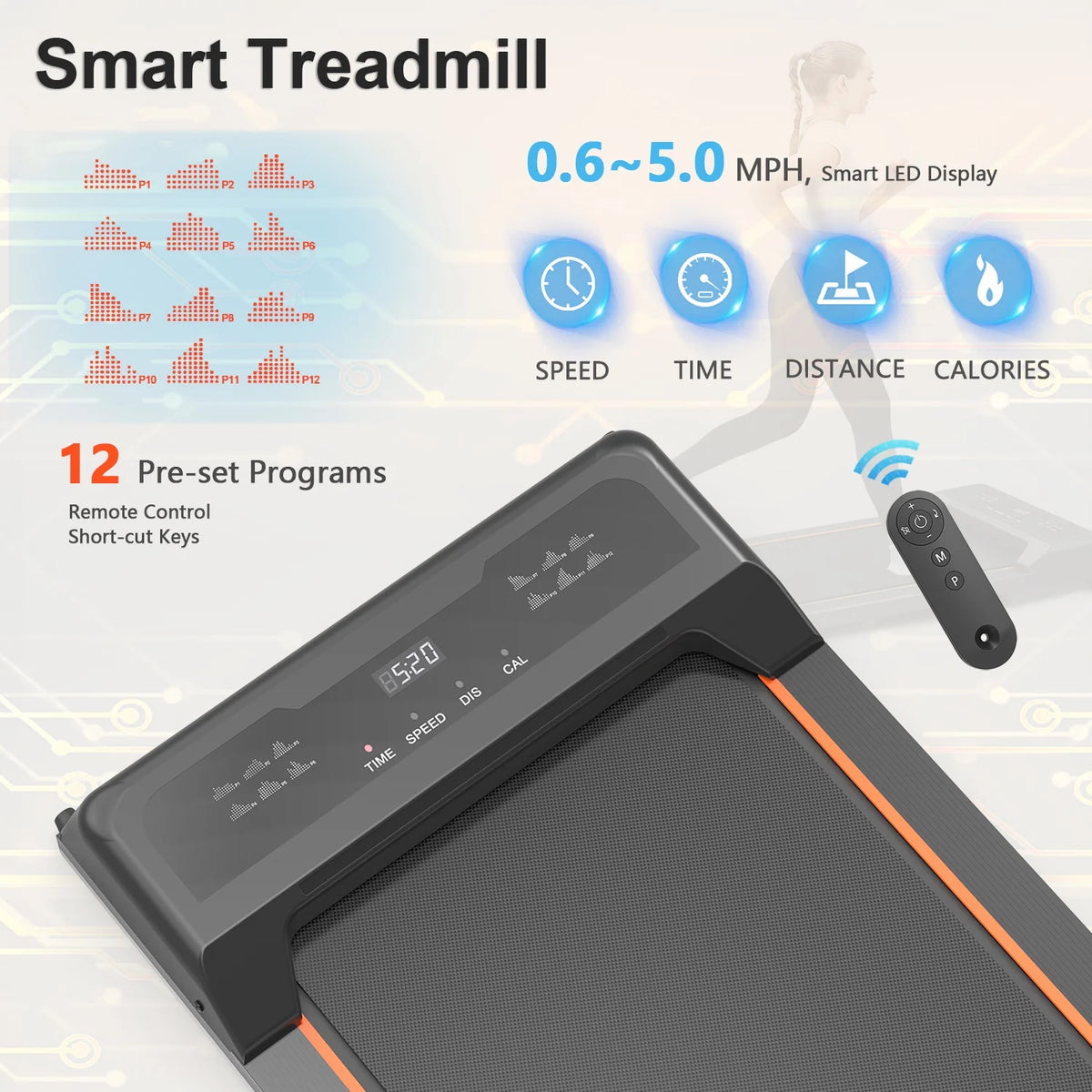 2.5HP Under Desk Electric Treadmill G2336