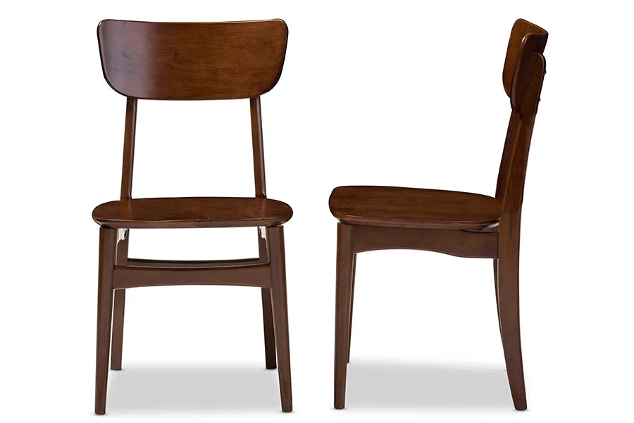 Dark Walnut Bent Wood Dining Side Chair (Set of 2) M597062