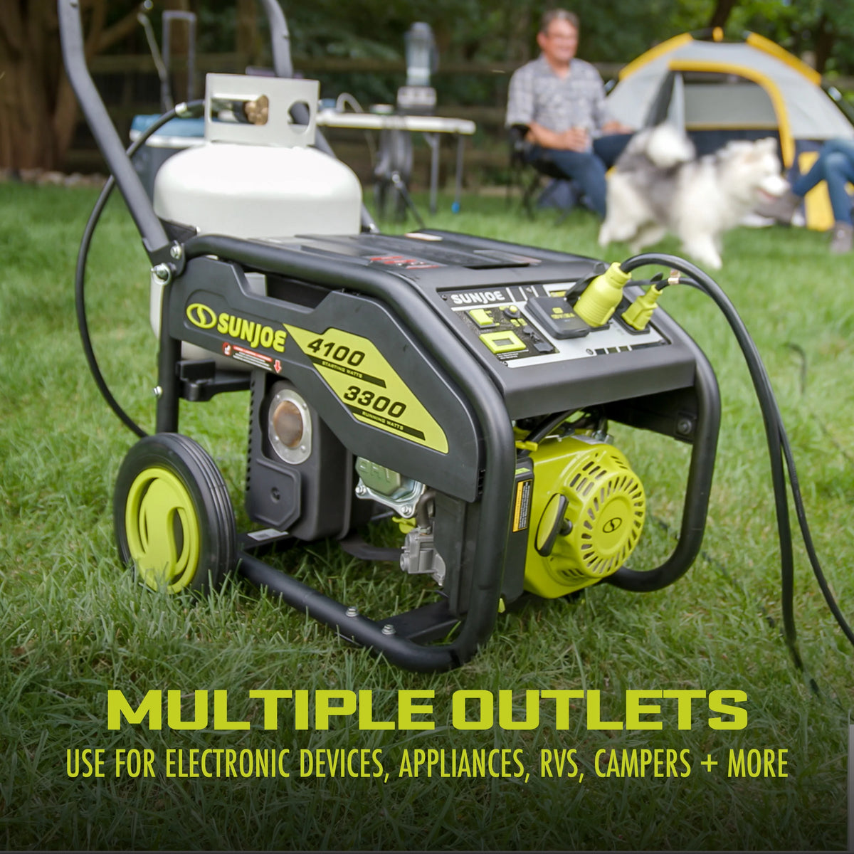 4100-Watt Portable Propane Generator with Cover V892307