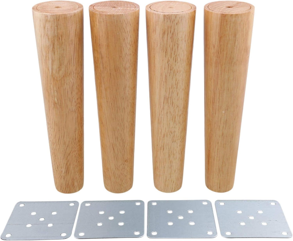 10inch Wood Tapered Furniture Legs Pack of 4 T1575