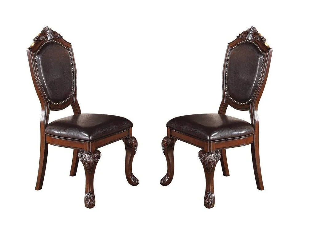 Brown Set of 2 Dining Chairs W4118