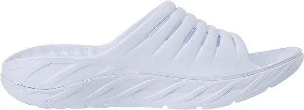 White Unisex Recovery Slides Z361