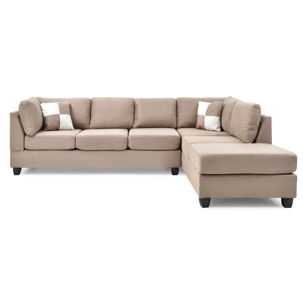 Mocha Sectional (3 Boxes) J18100