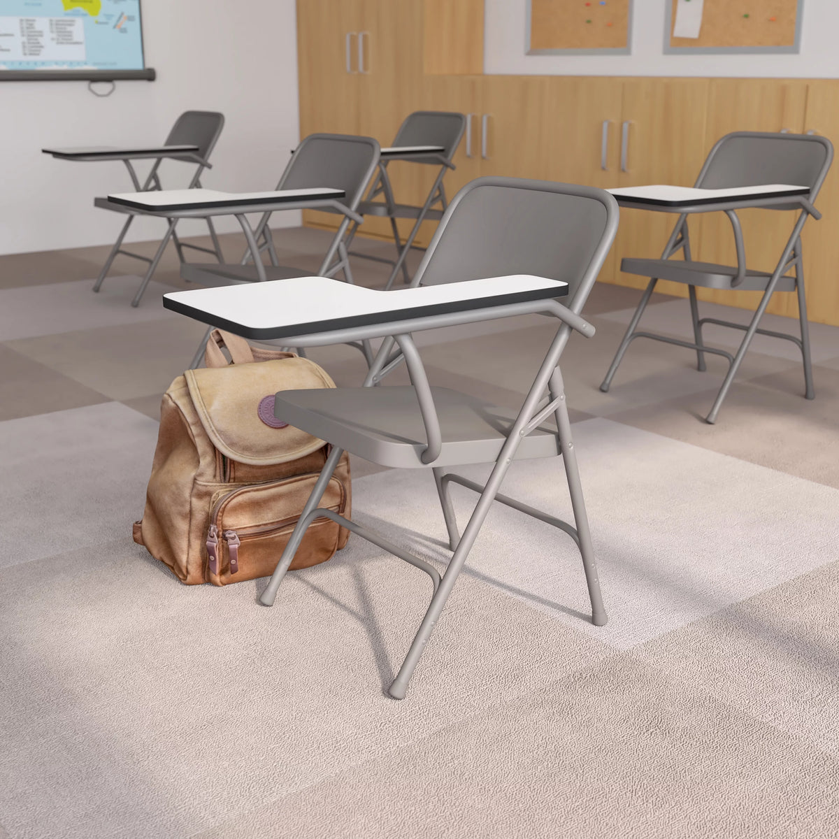 Folding Chair with Tablet Arm N689