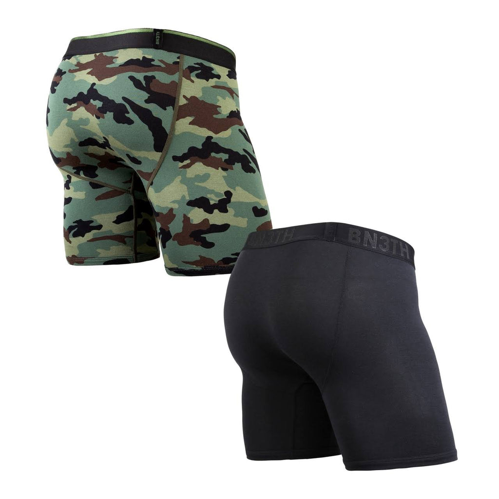 Black Camo 2 Pack Boxer Brief Y256