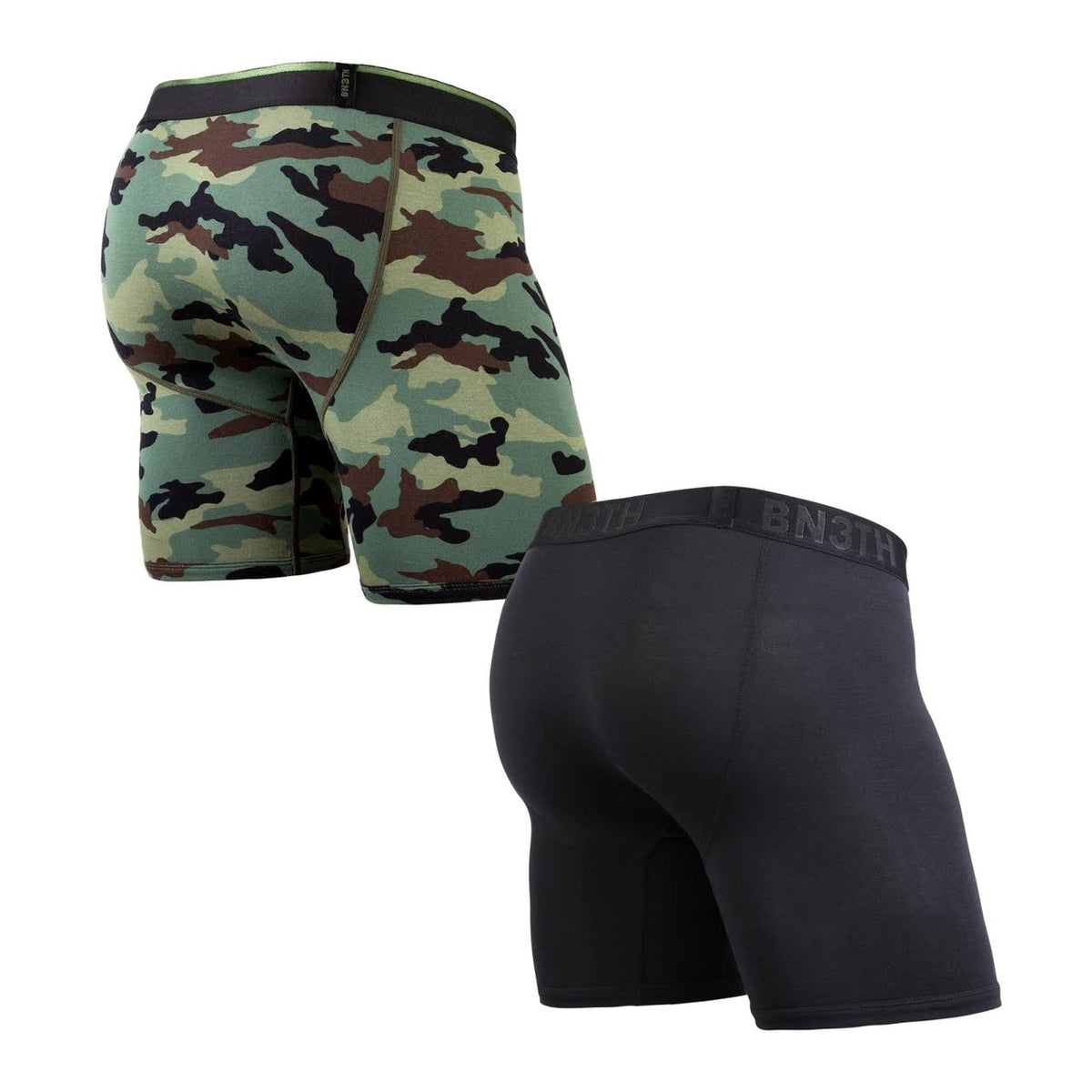 Black Camo 2 Pack Boxer Brief Y256