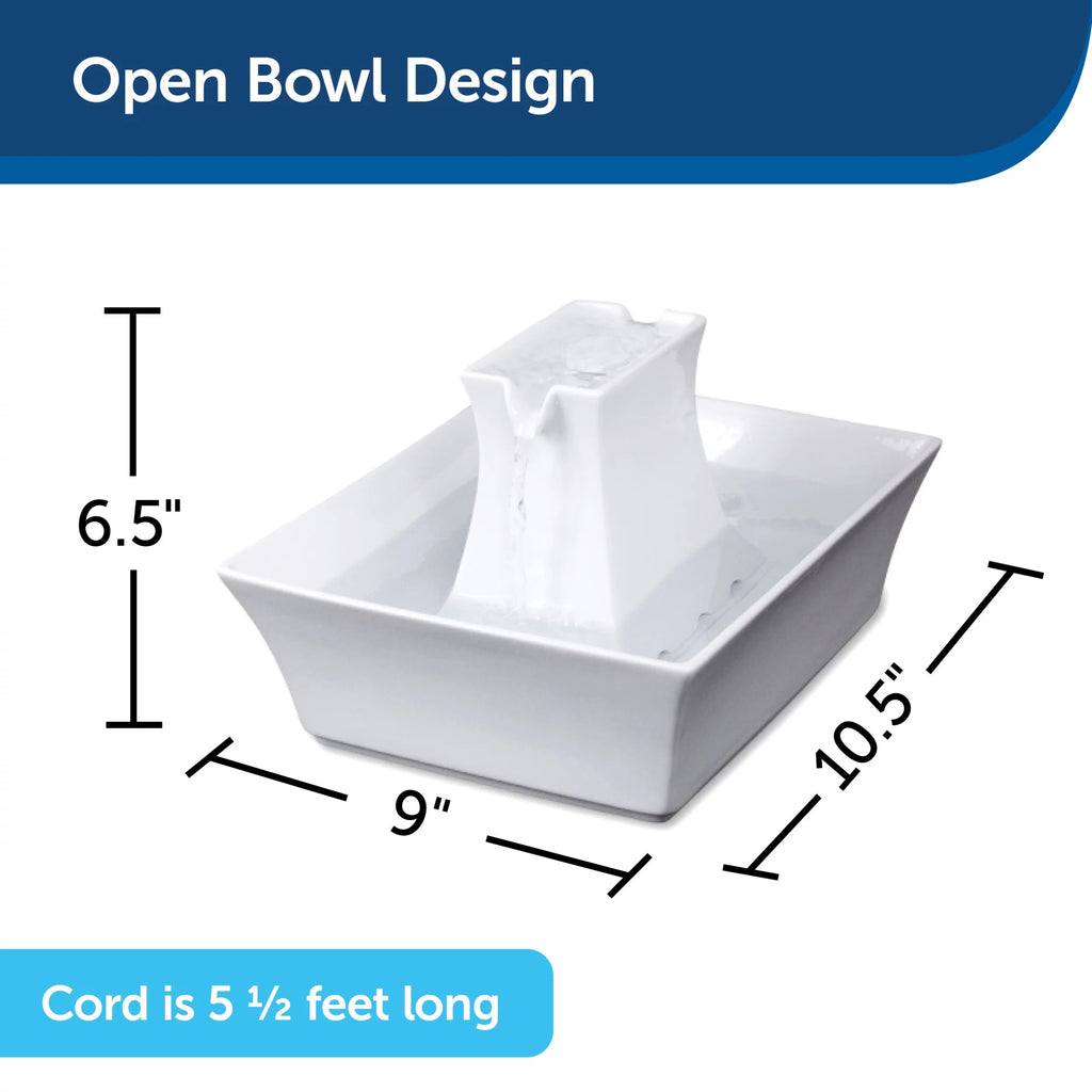 Ceramic Pagoda Fountain White K45823