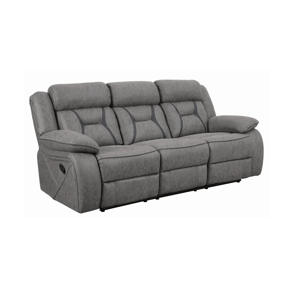 Grey Upholstered Motion Sofa V463468
