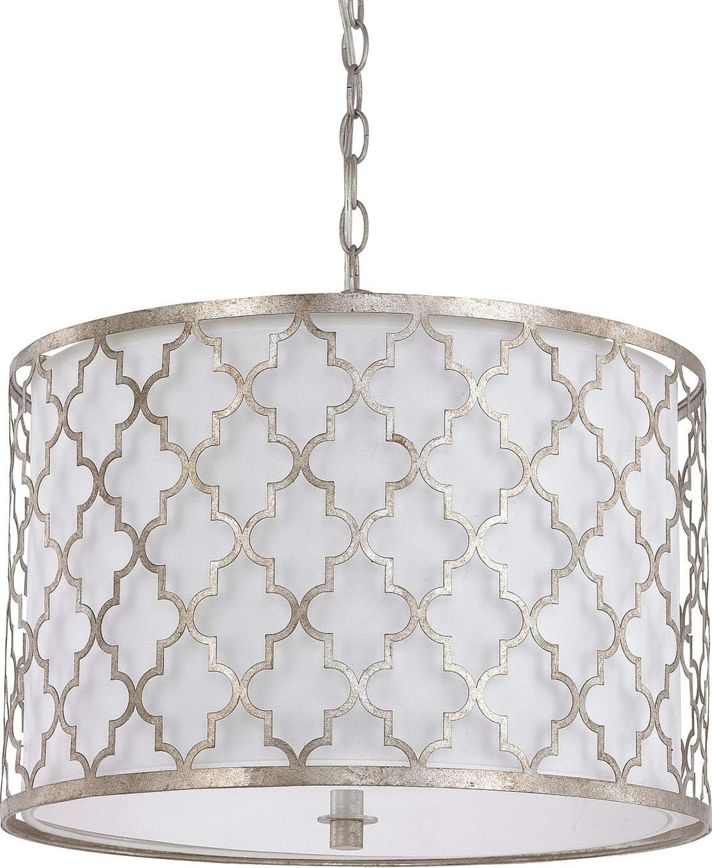 Axis Metal Ribbons Web Orb Pendant Lighting Fixture, 3-Light 180 Total Watts, 13H x 13W, Winter Gold U9769