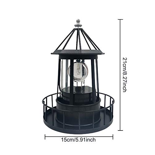 Solar LED Rotating Lighthouse Light G133831