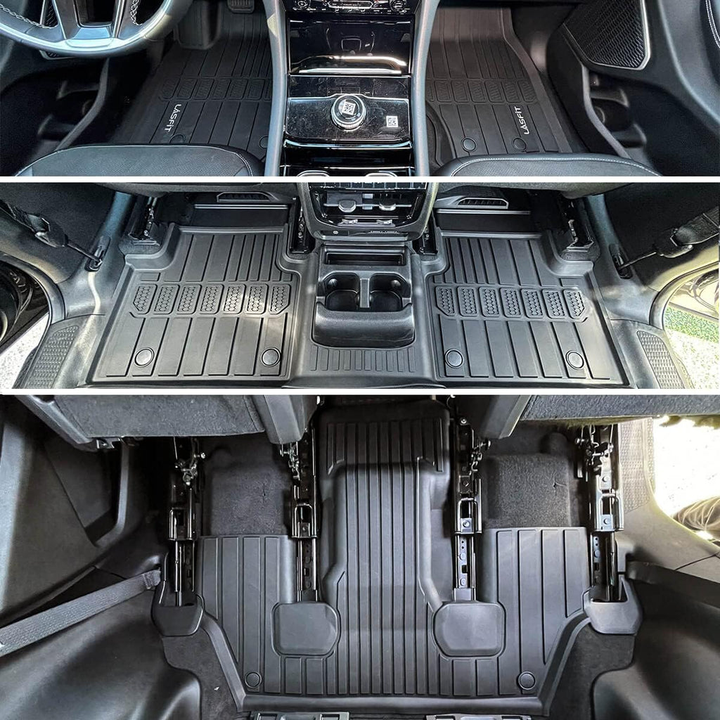 Black TPE Car Floor Liners Front & Rear Rows U42900