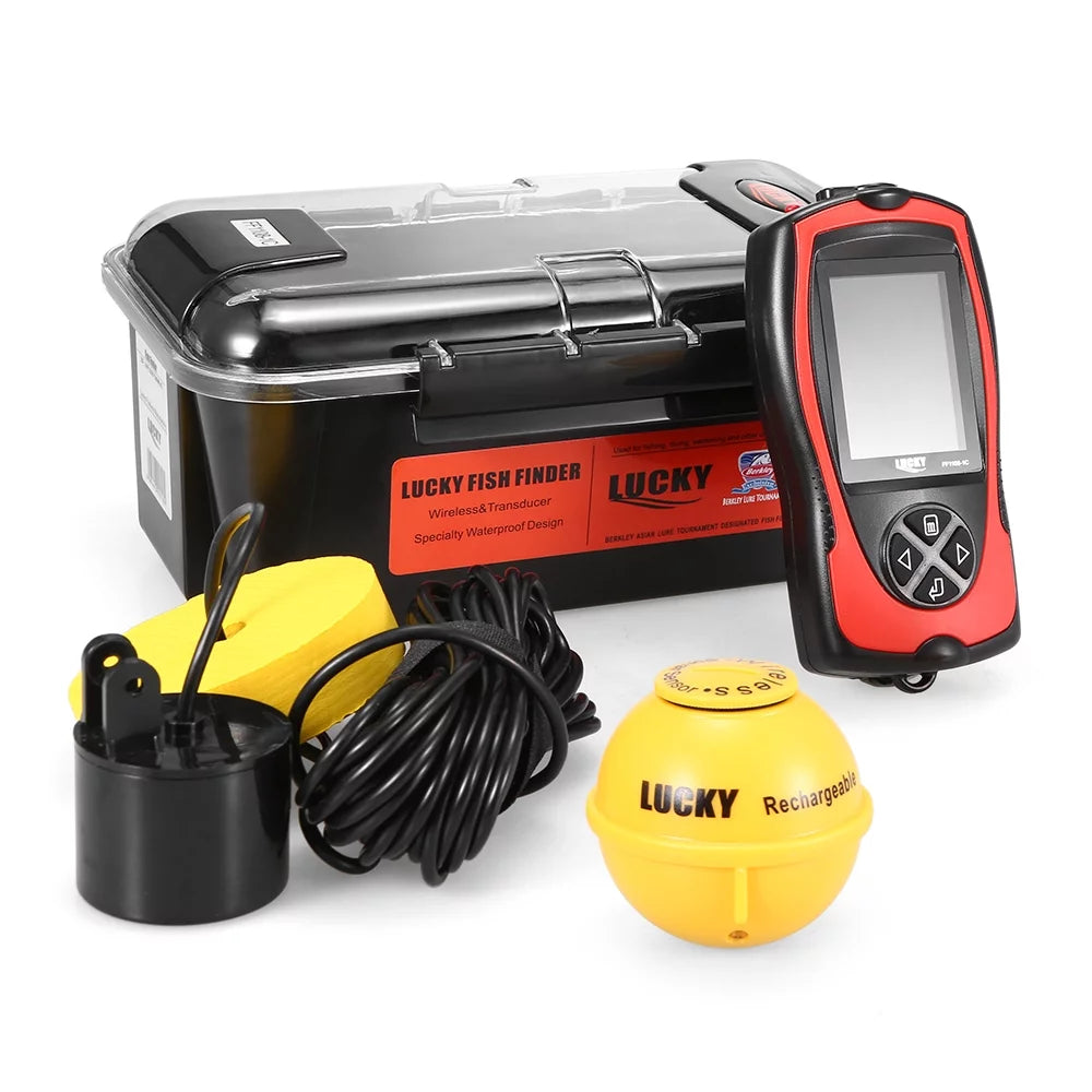 Fish Finder, Portable, 100M/300FT Depth, Wired/Wireless M1330