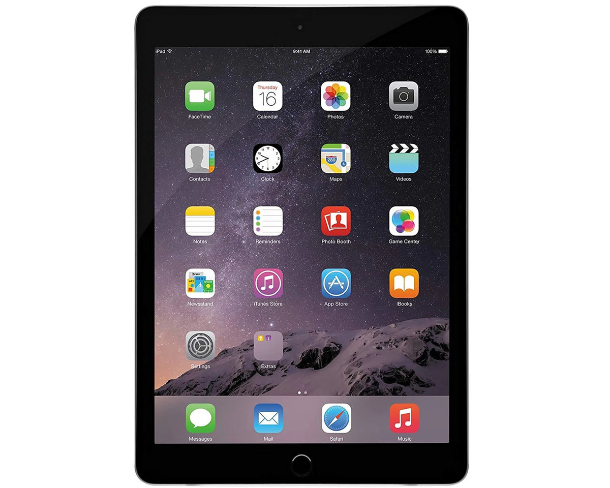 Refurbished Apple iPad Air 16GB Space Gray Wi-Fi Only 9.7-inch Bundle with Tempered Glass, Case, Charger, Airbuds C1522