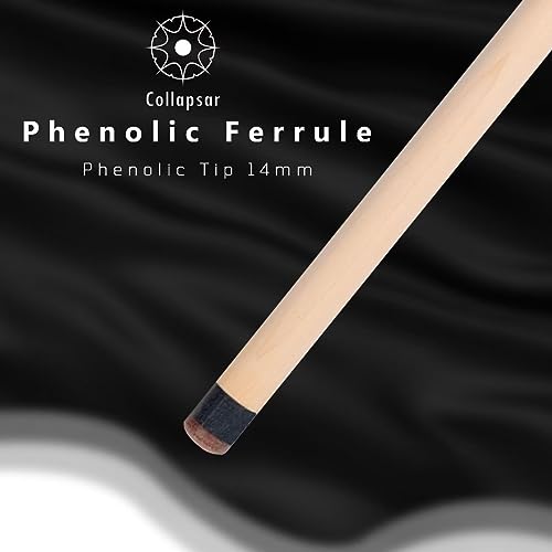 25 oz 3 Piece Pool Cue 14mm Phenolic Tip G2272
