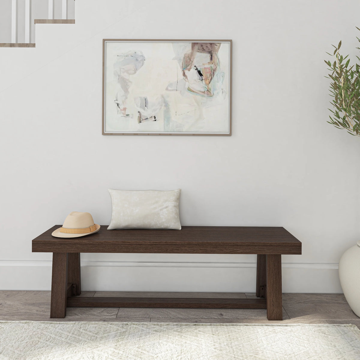 60" Solid Wood Dining Bench J294555
