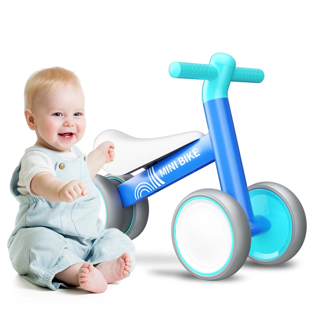 White 4 Wheels Baby Balance Bike Z637