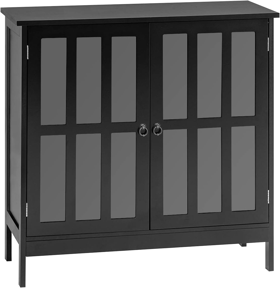 White Wooden Storage Cabinet with Doors E419000