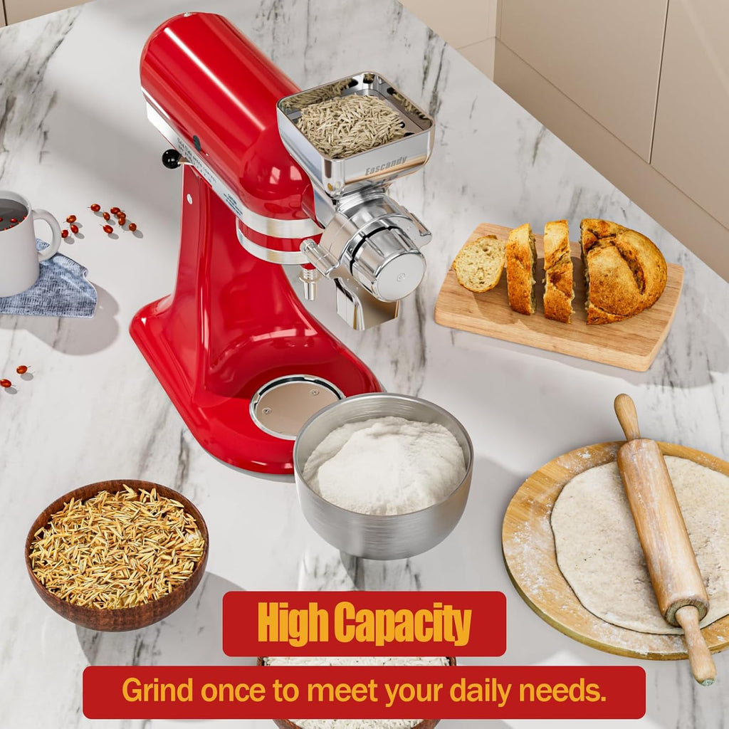 All Metal Grain Mill Attachment for KitchenAid Stand Mixer Y31440