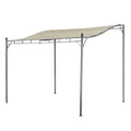 10& Outdoor Tilt Tent Patio Canopy Shelter Steel Frame, Beige F35520