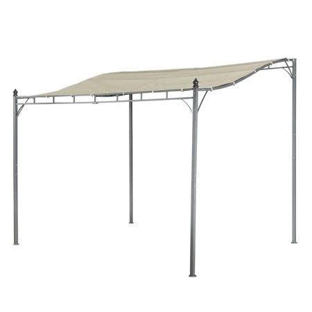 10& Outdoor Tilt Tent Patio Canopy Shelter Steel Frame, Beige F35520