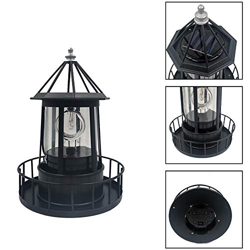 Solar LED Rotating Lighthouse Light G133831