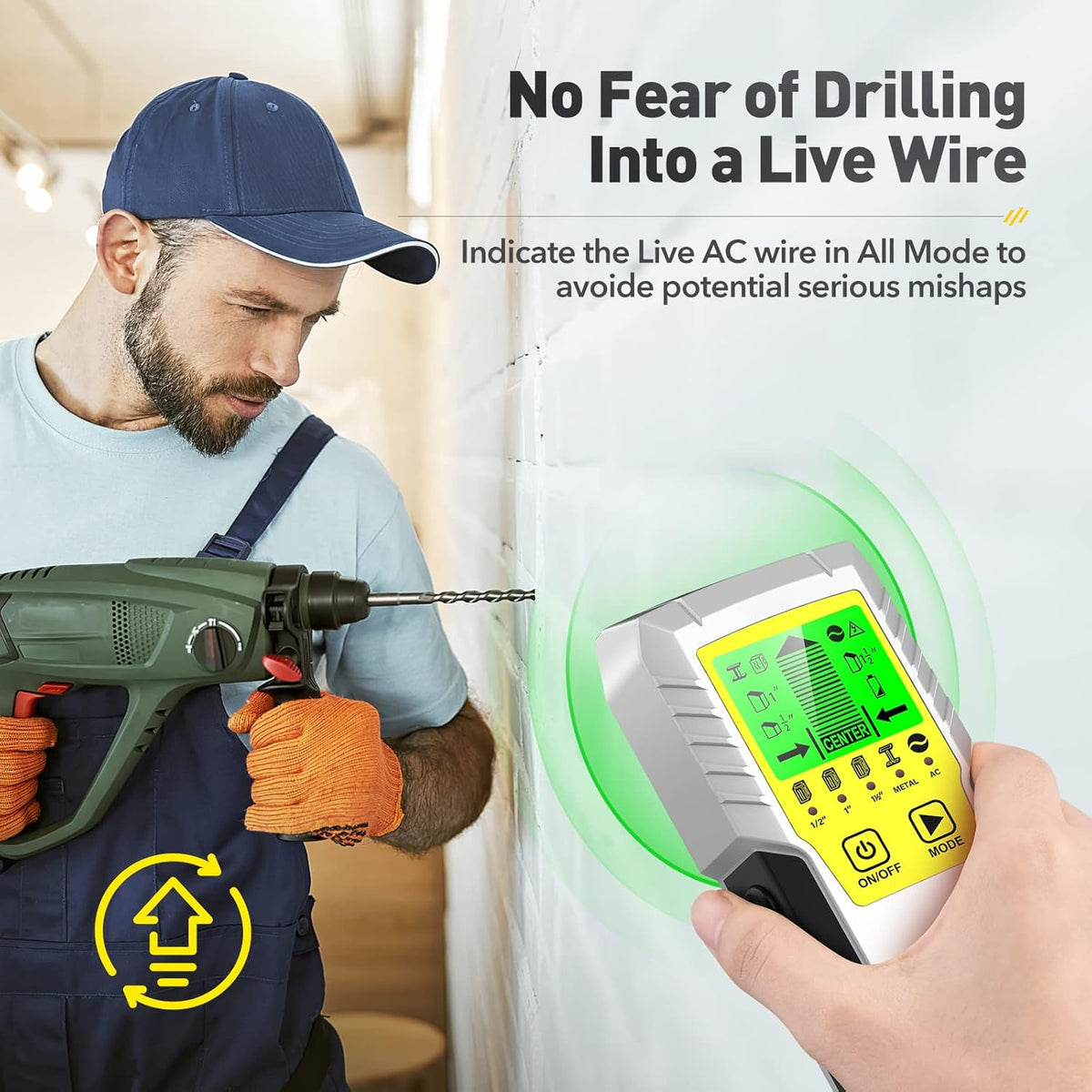5 in 1 Stud Sensor Detector with LCD Display C82352
