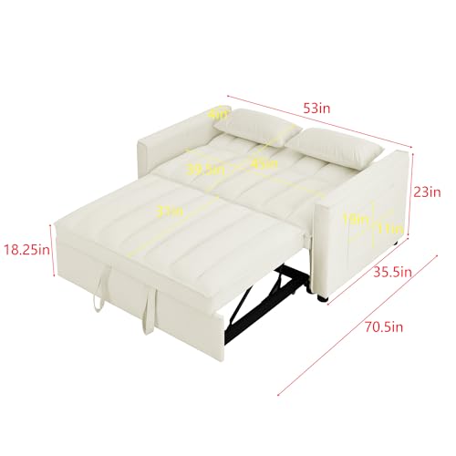 Black Velvet Convertible Sleeper Sofa Bed B3009
