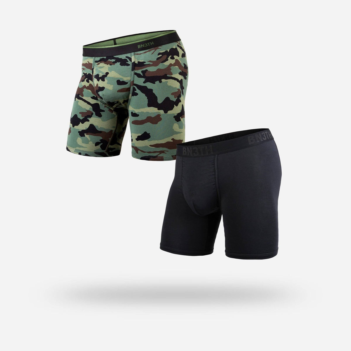 Black Camo 2 Pack Boxer Brief Y256