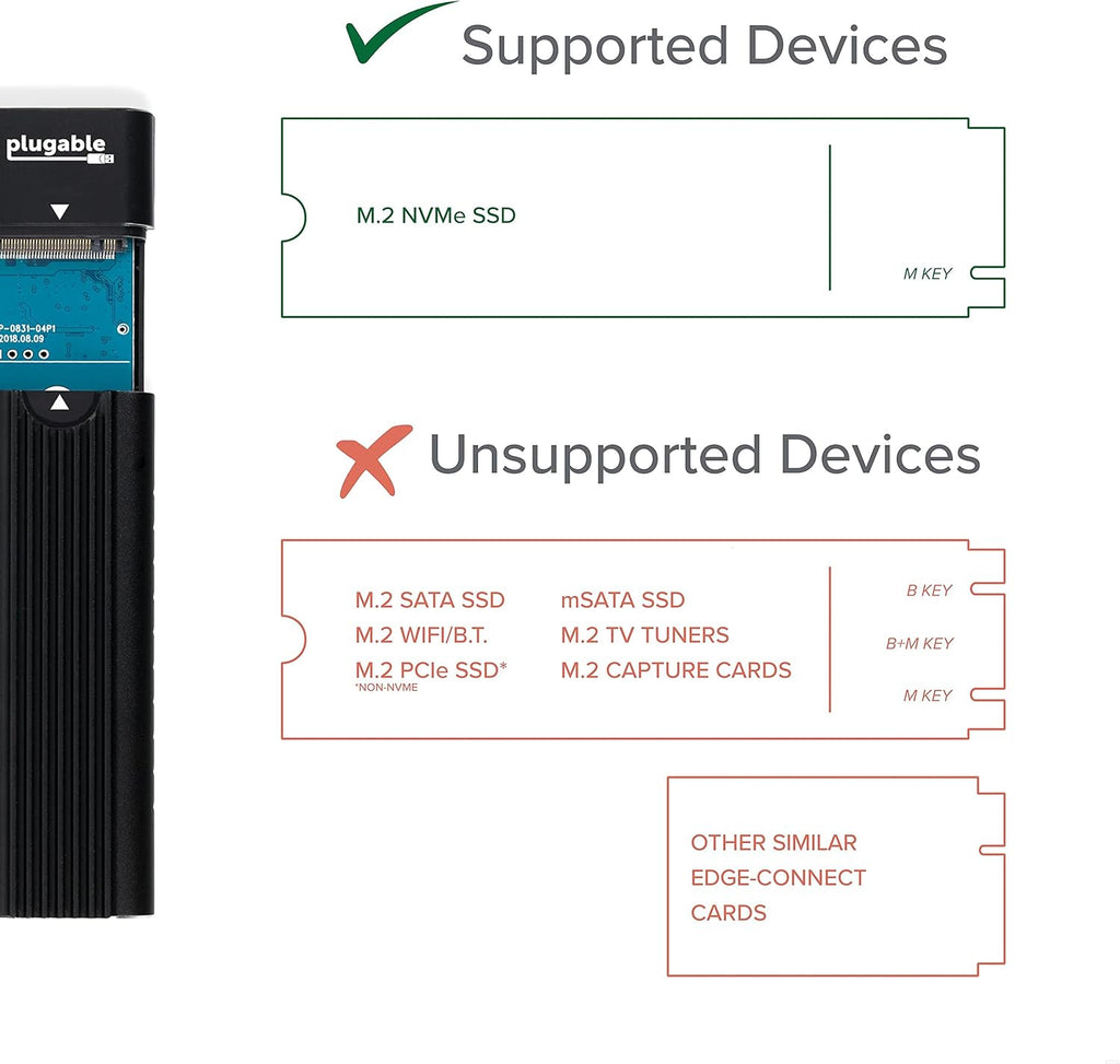 USB C to M.2 NVMe Enclosure O34963